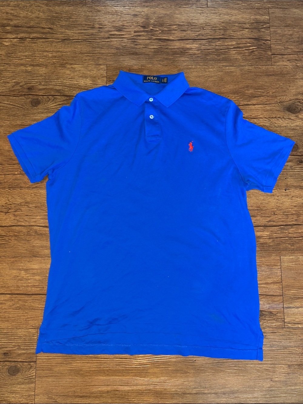 Polo by Ralph Lauren Royal Blue Short-Sleeve Polo with Red Pony